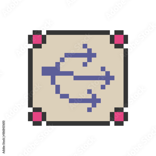 arrow next sign pixel art for your needs