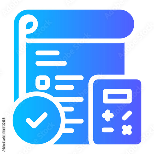 calculating gradient icon
