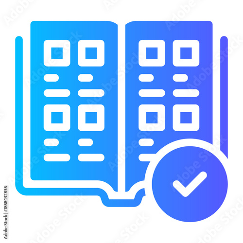 yearbook gradient icon