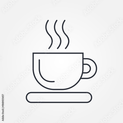 a cup of coffee symbol for templates.