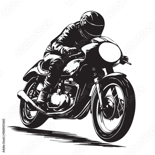 silhouette of a biker