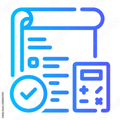 calculating gradient icon
