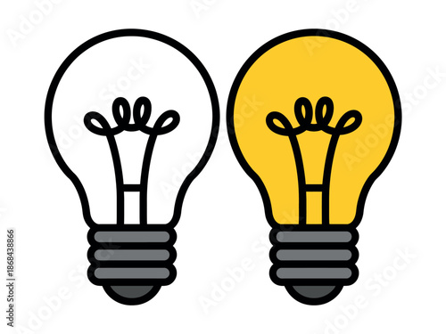 Light Bulb Ideas Concept Illustration