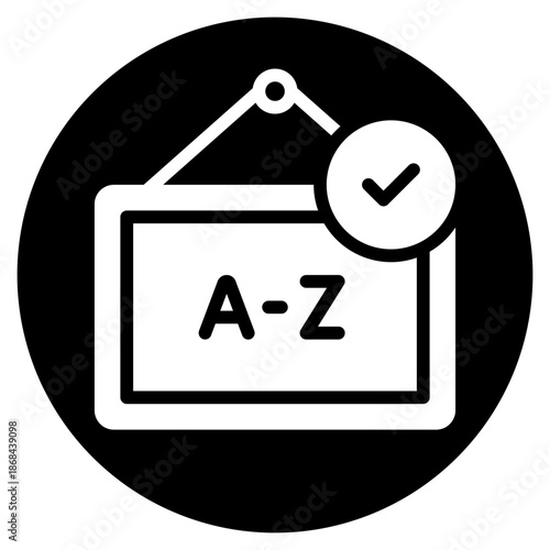 alphabet glyph icon