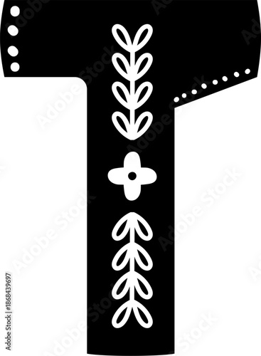 T Letter Scandinavian Alphabet