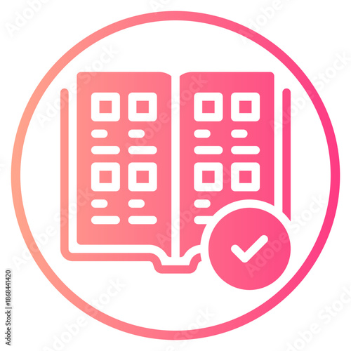 yearbook gradient icon