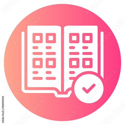 yearbook gradient icon