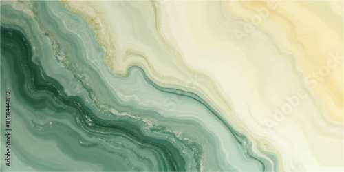 Abstract blue watercolor background with soft flowing waves