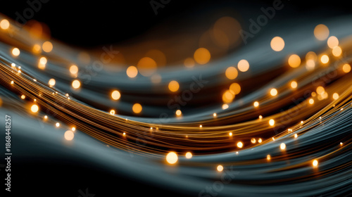 Abstract energy background with dynamic lines and light bursts