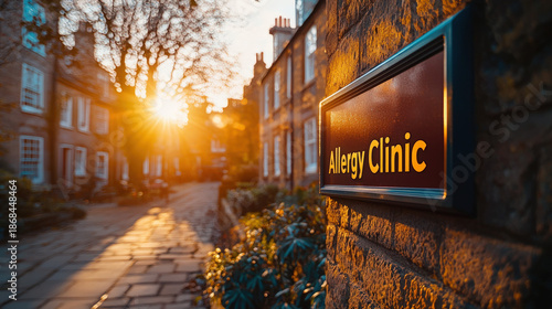 "Allergy Clinic" text on a ...