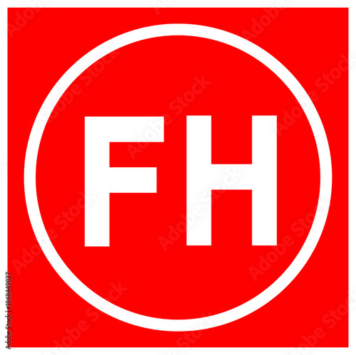 Fire Hydrant Symbol Sign, Vector Illustration, Isolate On White Background Label. EPS10