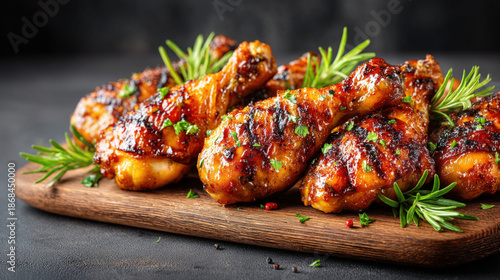 Honey mustard glazed chicke...