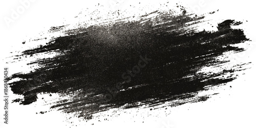 Abstract grunge brush stroke paint blot rough black texture .banner design artistic dirty splatter background .hand drawn ink stroke element for creative layout and artwork.