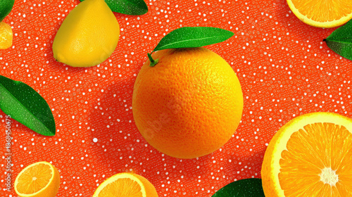 Orange texture background w...