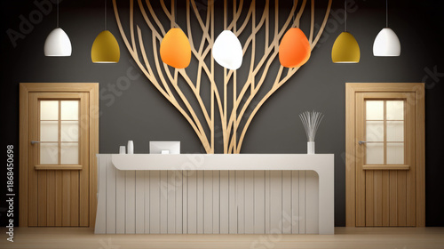 Reception interior design