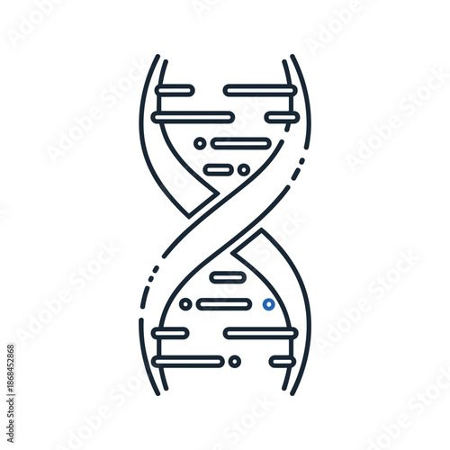 Illustration of a dna helix Vector