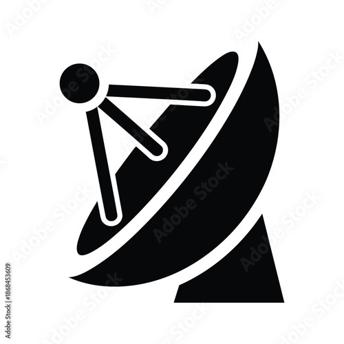 Person climbing satellite dish Vector