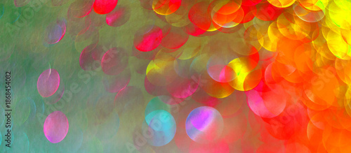 abstract colorful background with bokeh