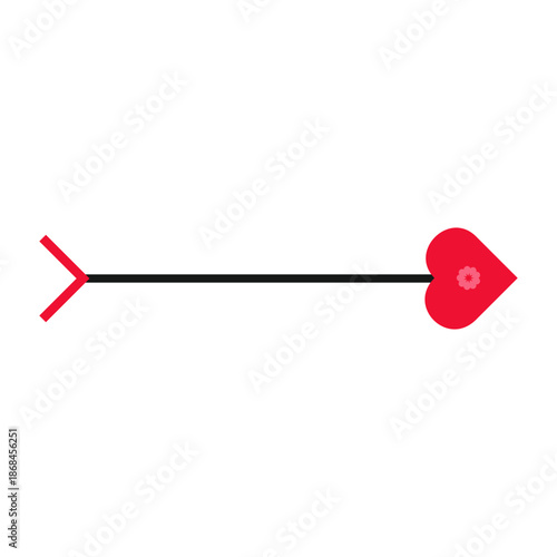 Valentine Heart Arrow Illustration