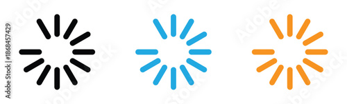 symbol of loading icon design. Loading bar icons. website load bar vector icon set. Set loading bar progress icon, Circle loader collection. Loading status, Loading isolated.
