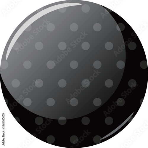 ドットの缶バッジフレーム　ブラック