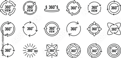 360 Degree View Icons