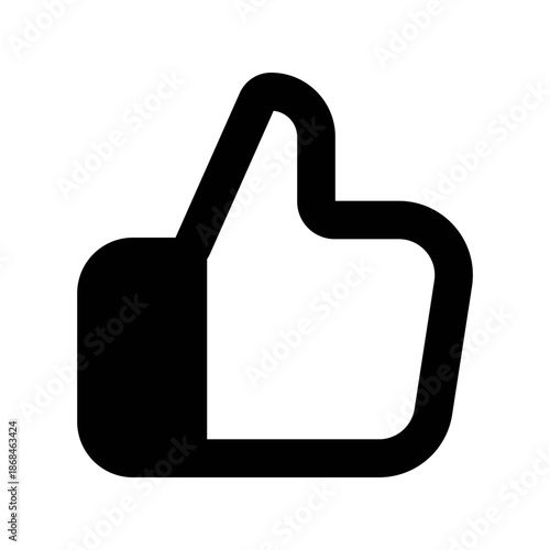 Thumbs Up Icon – Like & Positive Feedback UI Vector