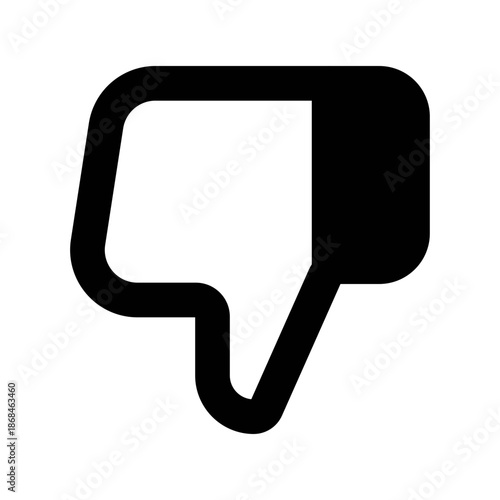 Thumb Down Icon – Dislike & Negative Feedback UI Vector