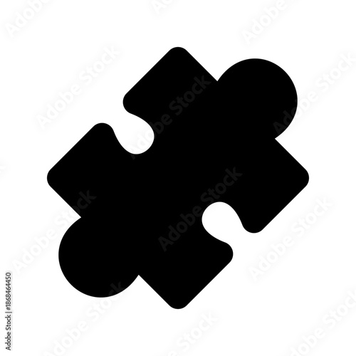 Puzzle Piece Icon – Jigsaw Connection UI Vector