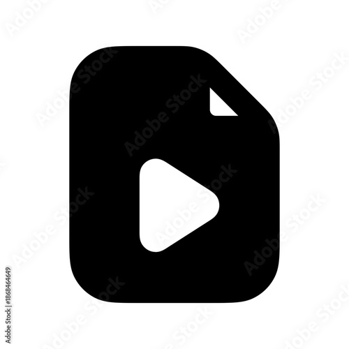 Video file icon vector UI