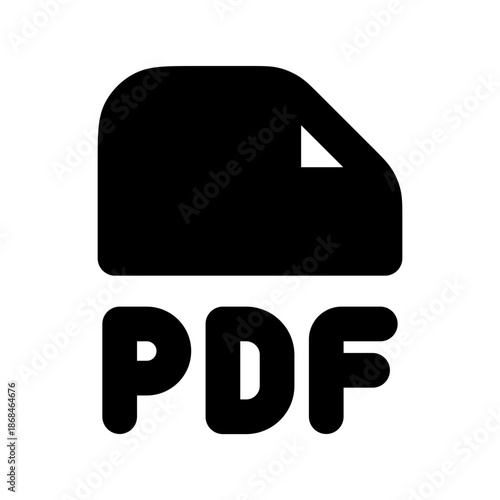 PDF icon vector UI