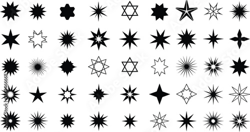 Starburst Shapes and Star Symbols Collection