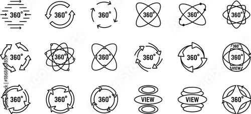 360 Degree View Icons
