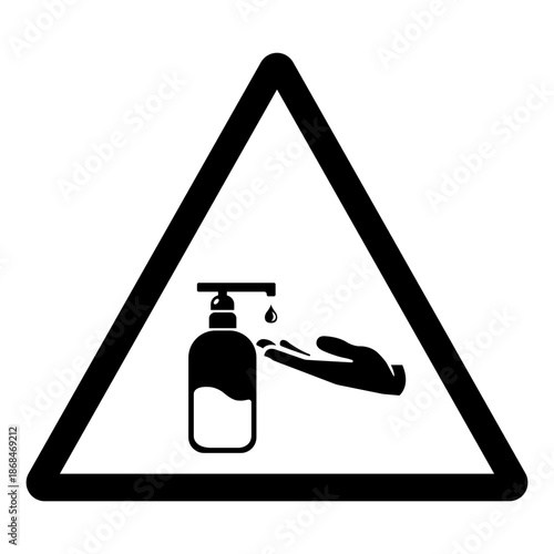 Use Hands Sanitizer Symbol Sign ,Vector Illustration, Isolate On White Background Label.EPS10