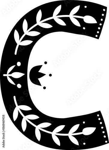 C Letter Scandinavian Alphabet