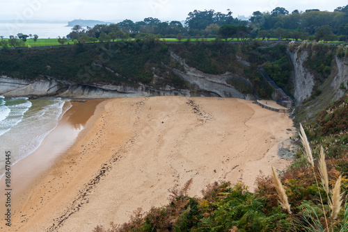 Spectacular rugged coastline, near Santander, Asturias, Spain