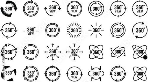 360 Degree View Icons