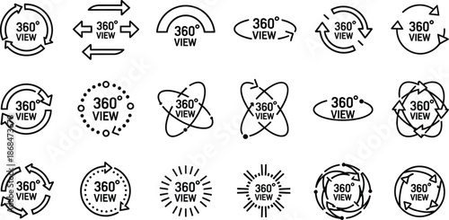 360 Degree View Icons