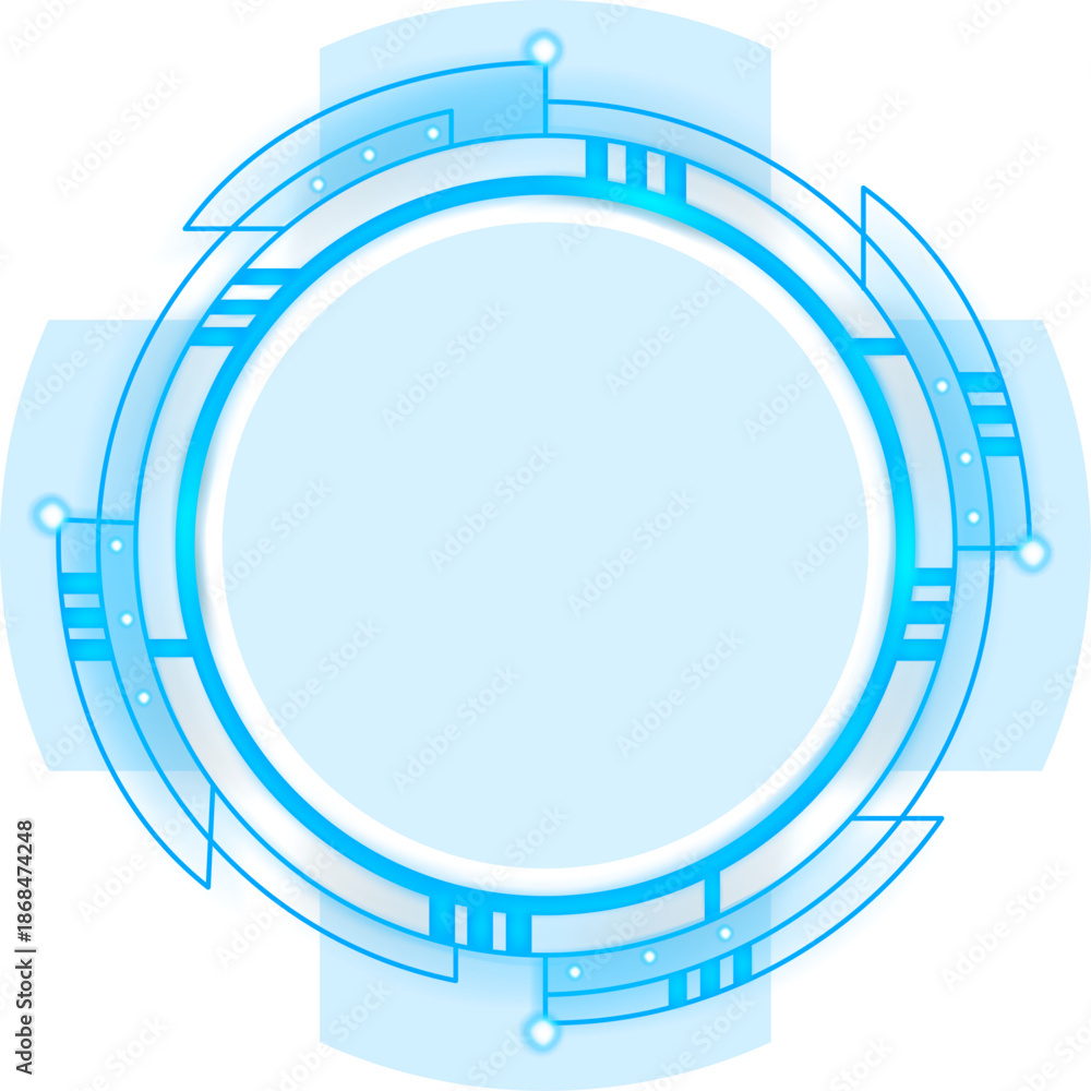 Fototapeta premium Futuristic Technology Overlay