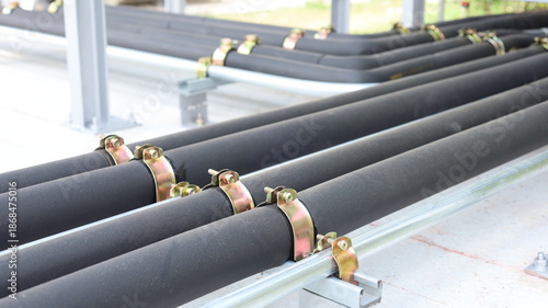 Εκτύπωση καμβά Air conditioning refrigeration pipe