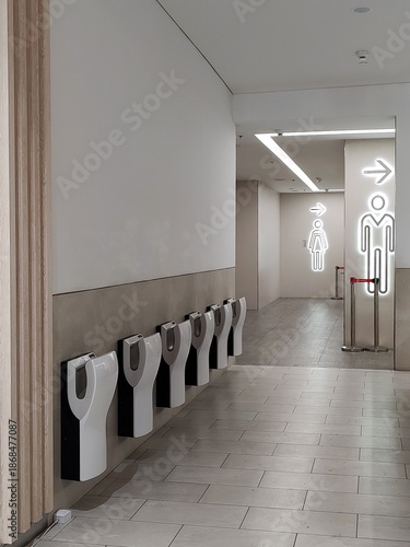 Wallpaper Mural Public toilet and washroom entrance Torontodigital.ca