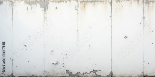 A weathered brown vintage wood and concrete material surface features an old grunge wall background with a dirty aged paint texture and rough grey cement pattern