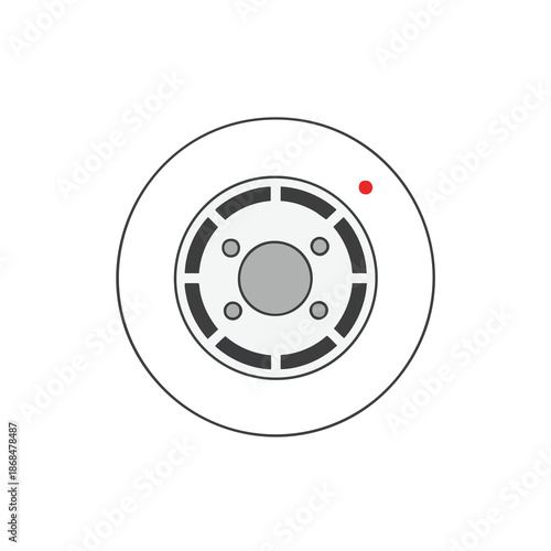 Simple brake rotor diagram with marker