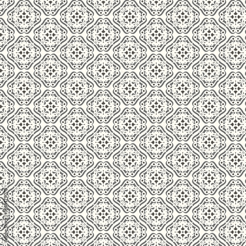 Elegant Decorative Damask Seamless Design Repeatable Tileable Surface Pattern