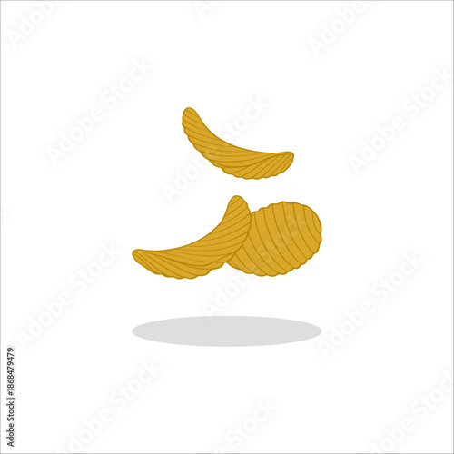 potato chips hand drawn illustration artwork