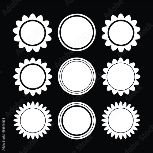 Circular Shape Grid with Petal and Ring Variations for Visual Pattern Recognition and Cognitive Testing Vector
