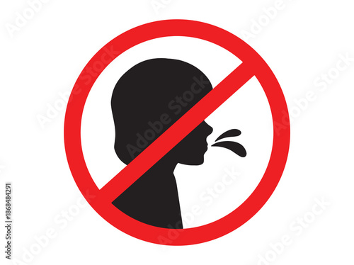 Do Not Spit Sign Clip Art

