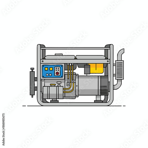 Detailed Diagram of Electrical Generator
