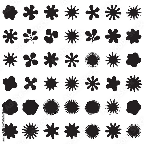 Abstract Boho Shapes Svg Clip Art