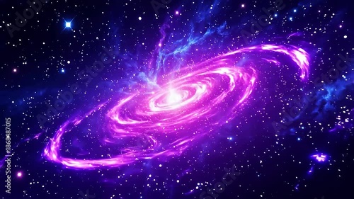 VibrantPurple-BlueSpiralGalaxy
